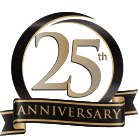 Mark Makram DDS 25th anniversary badge