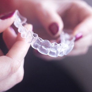 Invisalign aligner in North Naples