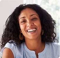 woman smiling