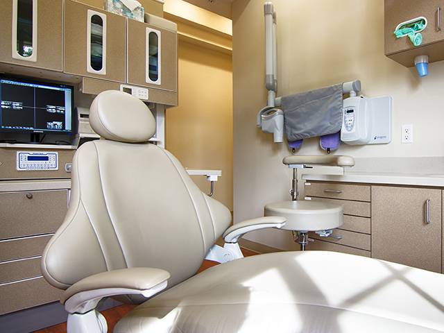 Dental exam chair