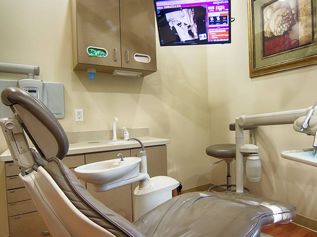 Modern dental exam room