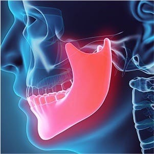 Animation of jaw and skull bone connection