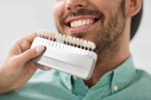 a man getting porcelain veneers